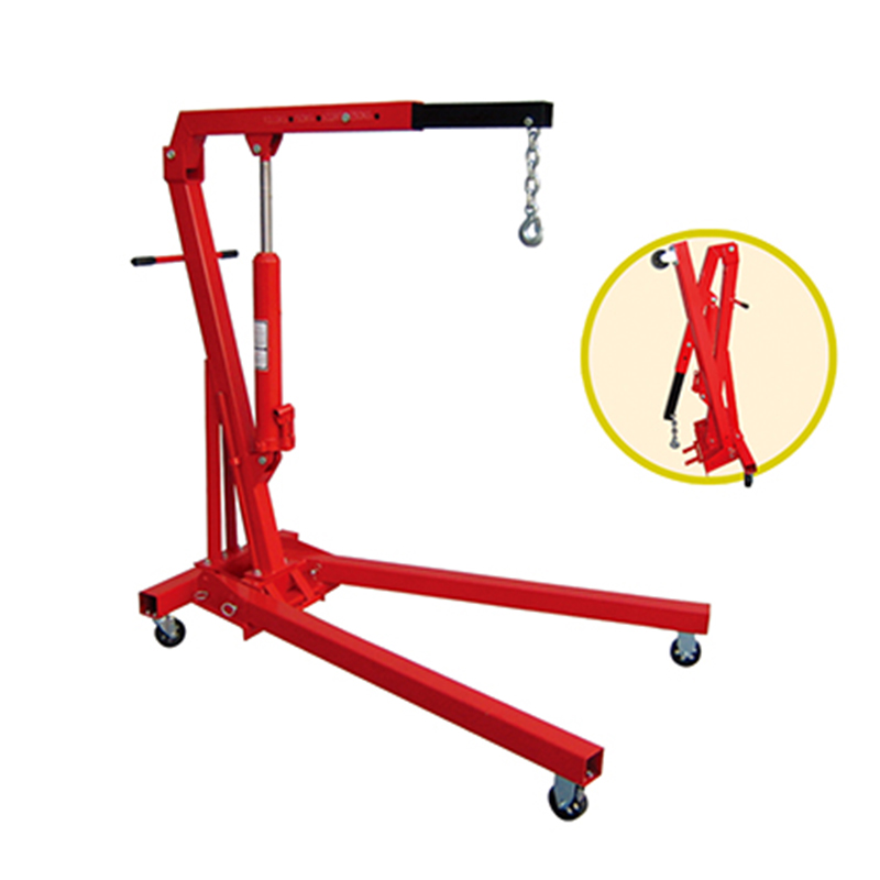 1,2,3ton hydraulic car shop crane